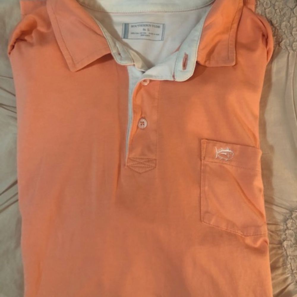 Southern Tide Short Sleeve Collared Shirt - large